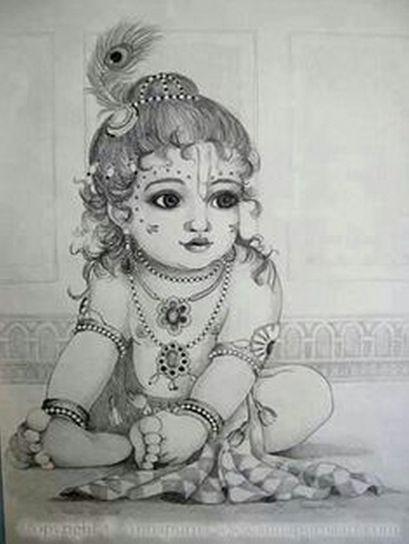 😍 Cute Krishna ❤️ | Easy krishna drawing by Fine Arts Guruji ☺️New Krishna  Drawing 👇 https://fb.watch/4l96Wh1u5n/ Enjoy!!! #FineArtsGuruji  #Lordkrishna... | By Fine Arts GurujiFacebook